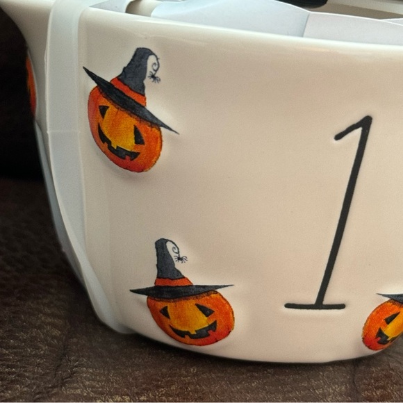 Rae Dunn Pumpkin Witch Halloween Measuring Cup Set - Picture 3 of 8